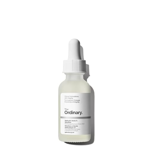 The Ordinary Salicylic Acid 2% Solution, Acne-Fighting Serum for Blemish-Prone Skin, 1 Fl Oz
